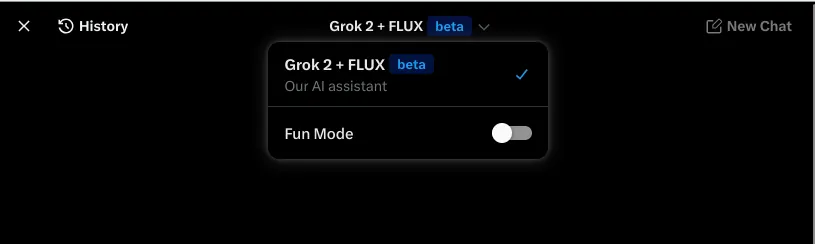 Fun mode in Grok